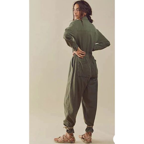 Free People Olive Jumpsuit - Picture 5 of 16